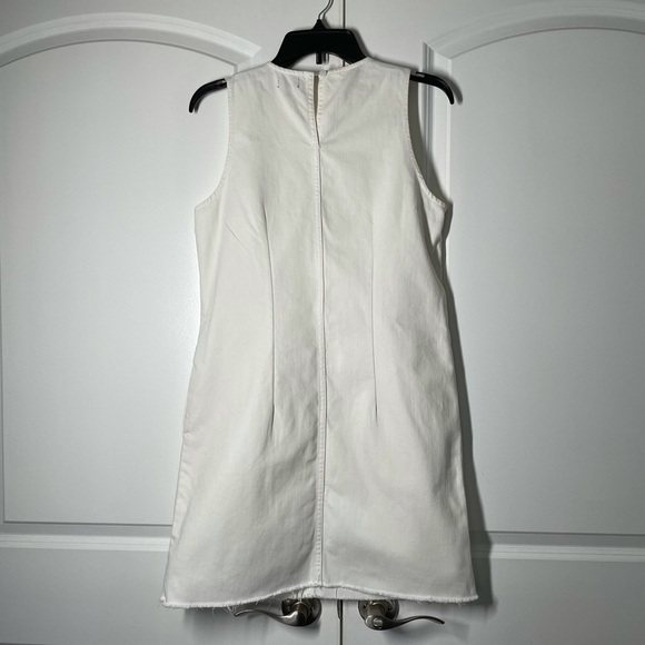 J Crew White Denim Shift Mini Dress size 2 - Picture 5 of 9